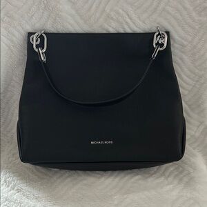 Michael Kors Black Leather Tote Bag
